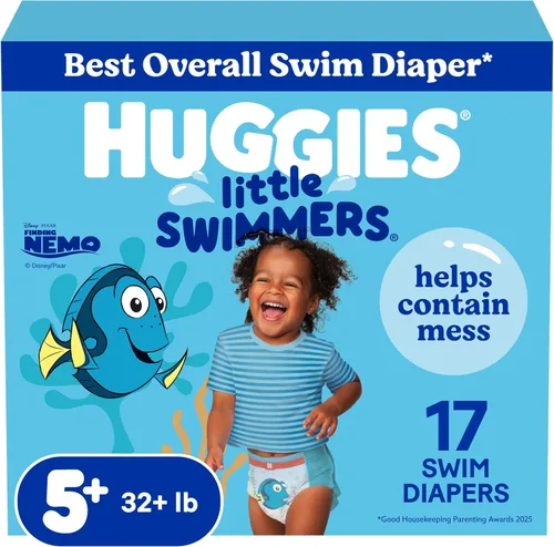 Miniatura 13 de Huggies Little Swimmers - Pantalones de natación desechables, S (15-34 libras), 12