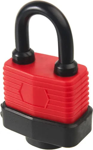 Miniatura 4 de Candados con llave de acero laminado cubierto resistente, cerraduras iguales con llave, candado impermeable para uso en exteriores, grillete de 1.4