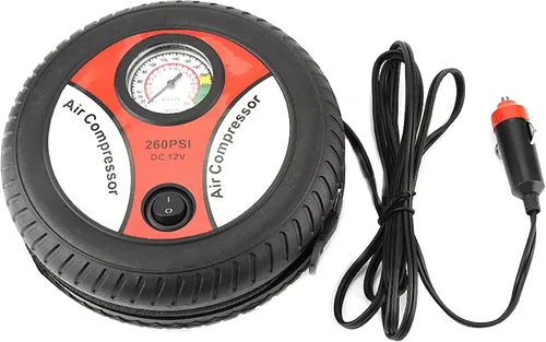Miniatura 7 de Bomba portátil del compresor de aire del coche 12V, inflador visual del neumático de la bici de la motocicleta del indicador de presión del neumático
