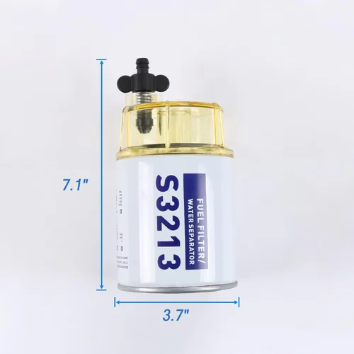 Miniatura 2 de Conjunto de filtro de separador de agua de combustible marino S3213 Elemento de filtro con cuenco de recolección de repuesto para motor fueraborda