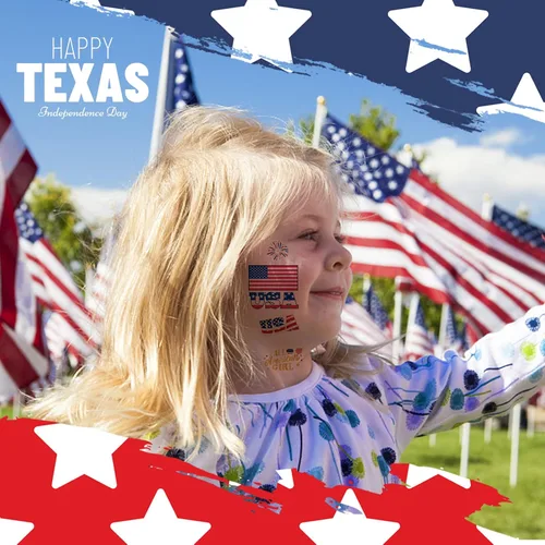 Miniatura 5 de Decoraciones del 4 de julio, tatuajes temporales de Estados Unidos Giltter, bandera de Estados Unidos, Let's get LIT All American Girl