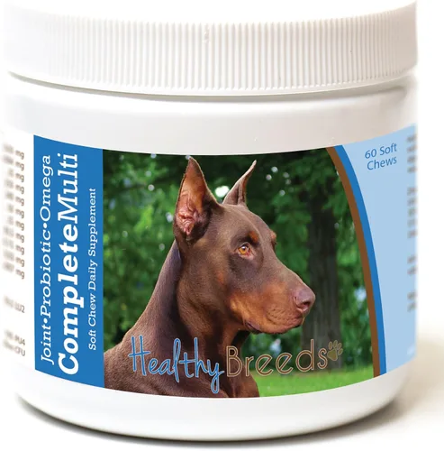 Miniatura 350 de Healthy Breeds Pug todo en uno multivitamínico suave masticable 60