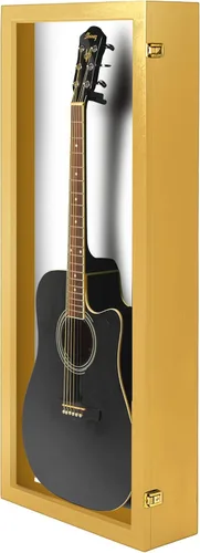 Miniatura 27 de PENNZONI Vitrina de guitarra acústica - Estuche acrílico para guitarra acústica - Soporte de pared para guitarra hecha de marco de madera dura