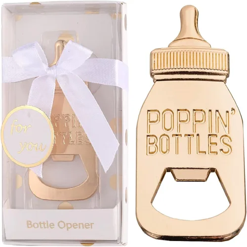 Miniatura 5 de Paquete de 24 abridores de biberones para recién nacidos, regalos de devolución de fiesta de baby shower para invitados, abridores de botellas