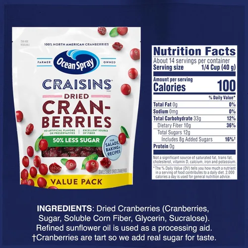 Miniatura 13 de Ocean Spray Craisins Arándanos secos; racimo de frutas