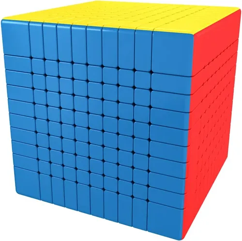Miniatura 3 de BroMoCube Moyu Meilong Cubo de velocidad de 10 x 10 pulgadas, sin pegatinas, MFJS MeiLong, cubo mágico de 10 x 10 x 10 pulgadas, juguetes de regalo