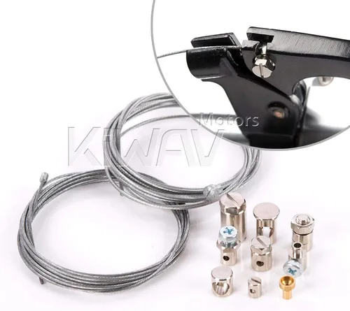 Miniatura 6 de KiWAV Kit de reparación universal de cable de freno de embrague de acelerador de emergencia para motocicleta, Honda, Yamaha, Kawasaki, Suzuki