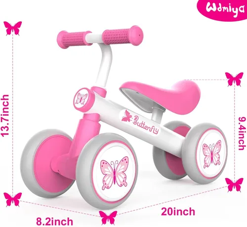 Miniatura 3 de Bicicleta de equilibrio para bebés de 1 año, bicicleta para niñas de un año, regalo de cumpleaños para niñas de 1 a 3 años, primera bicicleta sin