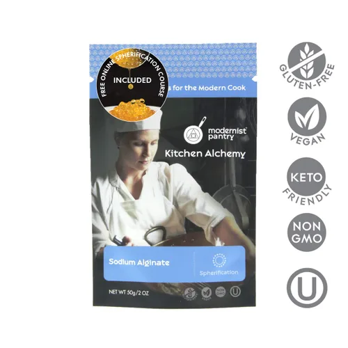 Miniatura 2 de Alginato + Calcio lactato Value Pack ⊘sin gmo ☮ Vegan ✡ Certificado OU Kosher – 100 g/4oz