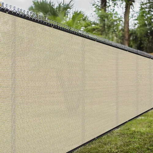 Miniatura 7 de Paneles de valla de privacidad de 5 x 1 pies, 90% bloackge, cubierta de malla resistente con ojales de latón para pared al aire libre, patio