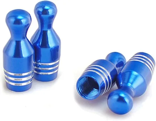 Miniatura 7 de Tapas de Vástago de Válvula de Neumático de Coche 4 PIEZAS Cubiertas Universales de Vástago Juego de Tapas de Válvula de Neumático de Aluminio