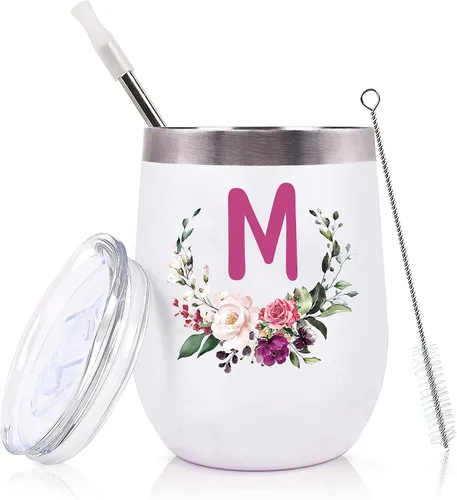 Miniatura 24 de PFL Regalos de Boda para Dama de Honor de la Novia - Regalos de Despedida de Soltera - Amigas de la Novia y Hermanas - Taza de Café de Vino de 12 oz