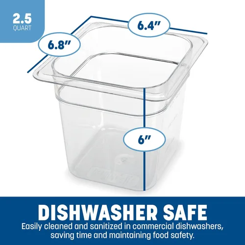 Miniatura 3 de Carlisle FoodService Products Storplus - Recipiente para alimentos, contenedor de almacenamiento de alimentos con esquinas para cucharar