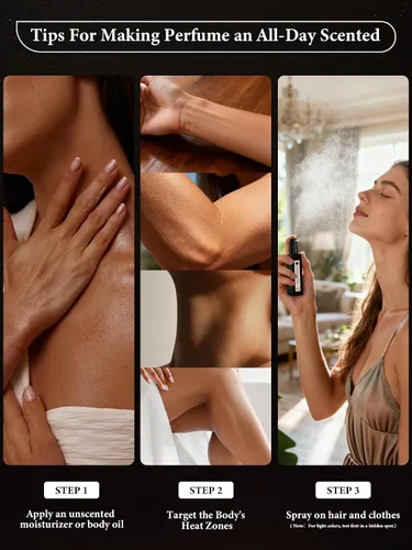 Miniatura 6 de PUREAMOR Perfume de Vainilla Ámbar para Mujeres, Fragancia con Aroma a Café con Notas Cálidas de Ámbar y Vainilla Dulce, Extrait de Parfum de Larga