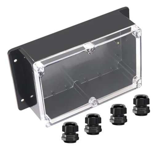 Miniatura 11 de Project Box IP65 Caja de Conexiones Impermeable de Plástico ABS Cajas Eléctricas Caja de Proyecto Electrónico DIY Carcasa de Alimentación con Oreja