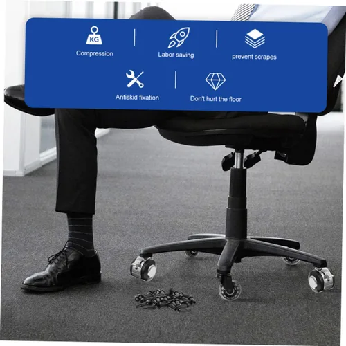 Miniatura 8 de NUOBESTY 35 Uds. Funda para silla de oficina, accesorios de escritorio para computadora, ruedas para silla de oficina, protector de ruedas