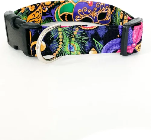 Miniatura 3 de Collar de perro Mardi Gras (X-Small (5/8" Amplia))