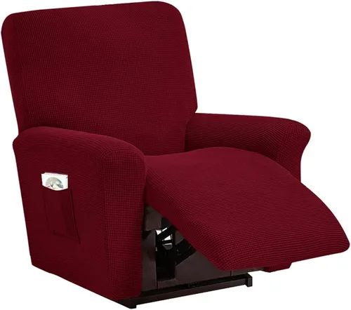 Miniatura 43 de vctops Fundas elásticas resistentes al agua, para sofá reclinable, suaves y lisas, con correa elástica antideslizante, protector de muebles