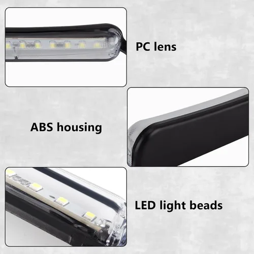 Miniatura 3 de Luces LED de matrícula de 12 V CC, luz universal de matrícula, conjunto de lámpara de matrícula impermeable, luz LED de placa de repuesto