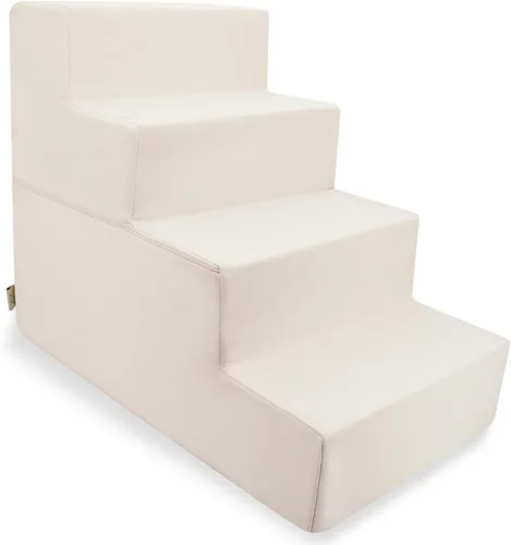 Miniatura 15 de Best Pet Supplies - Escalera de espuma portátil, perros pequeños, gatos, equilibrada, segura, antideslizante, interior, sin montaje, apoyo sillón