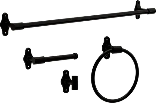 Miniatura 4 de Franklin Brass Calloway CLWY51-MB - Soporte para papel higiénico de papel higiénico, negro mate, soporte para rollo de papel higiénico, soporte
