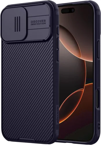 Miniatura 18 de Nillkin Funda para iPhone 16 con cubierta deslizante para cámara, [protección mejorada de lente de cámara] Funda protectora delgada a prueba