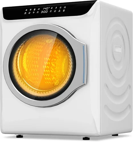 Miniatura 14 de VCJ Secadora portátil de 2.6 pies cúbicos, secadora de ropa eléctrica de 1400 W con 5 modos de secado y bañera de acero inoxidable, secadora Blanco