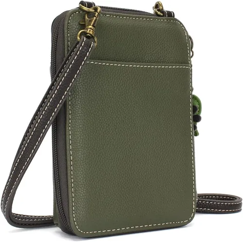 Miniatura 4 de CHALA Cartera cruzada para teléfono celular, bolso de mano multicolor de piel sintética para mujer con correa ajustable