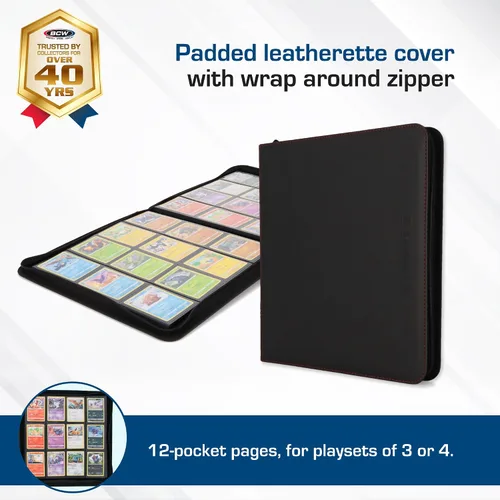 Miniatura 2 de álbumes para tarjetas coleccionables para 12 tarjetas Z-Folio LX, Negro