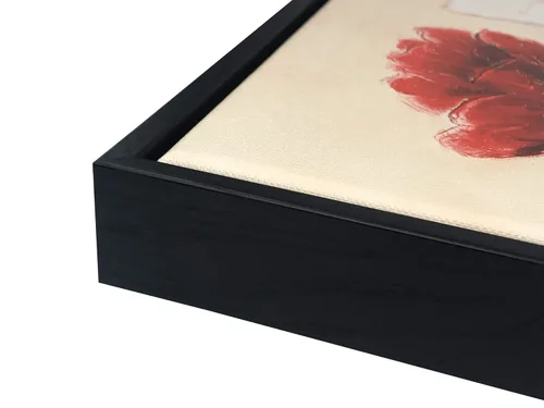 Miniatura 4 de Wieco Art Arte de pared enmarcado con encanto, impresiones en lienzo de primavera, pinturas al óleo florales abstractas sobre lienzo, arte de pared