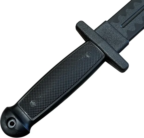 Miniatura 2 de E-BOGU Cuchillo táctico de entrenamiento de polipropileno negro (12")