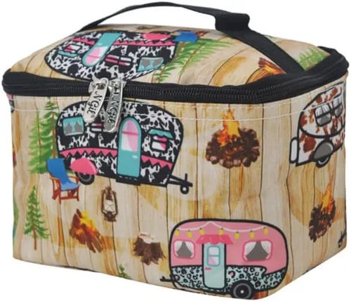 Miniatura 35 de NGIL Bolsa de cosméticos de viaje, bolsa organizadora de maquillaje para mujeres y niñas, Azul Rey Diamantina, Casual