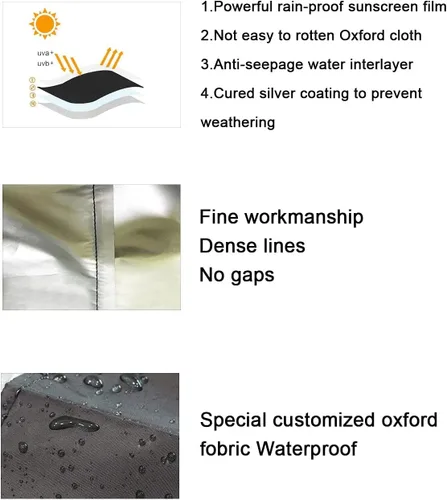 Miniatura 5 de Funda para lavadora, cubierta para lavadora/secadora para carga superior, resistente al polvo, impermeable, cubierta para lavadora totalmente