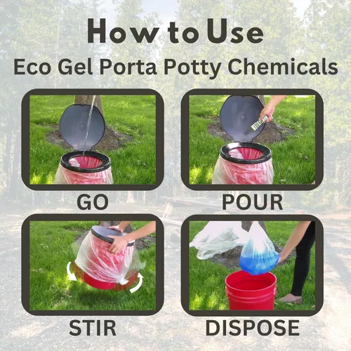Miniatura 3 de Emergency Zone Eco Gel Port-a-Potty Chemicals - Polvo desodorizante y gelificante de residuos líquidos