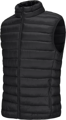 Miniatura 2 de Polu Chaleco acolchado para hombre, sin mangas, con cremallera, ligero, cálido, con bolsillos