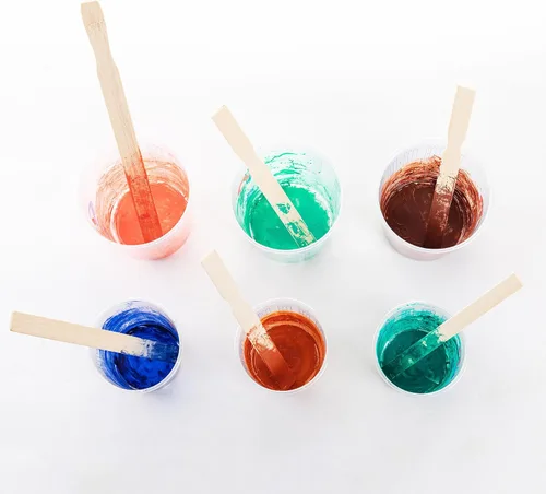 Miniatura 2 de Palitos mezcladores de pintura a granel de 12 pulgadas, 50 agitadores de pintura de madera para mezclar, palitos grandes de paleta para manualidades