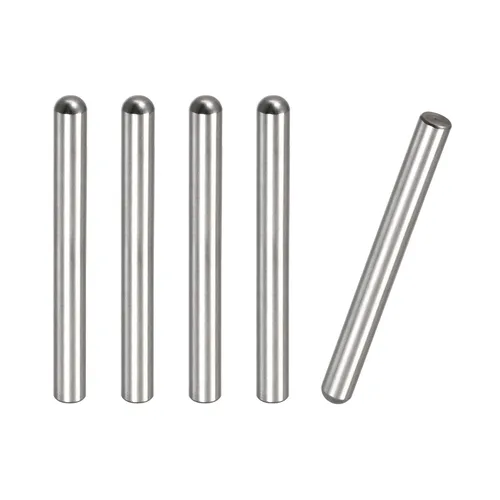 Miniatura 16 de uxcell Pasadores de clavija de 0.197 x 1.969 in, 5 piezas de acero inoxidable 304 de cabeza redonda plana biselada, pasadores de litera, pasadores