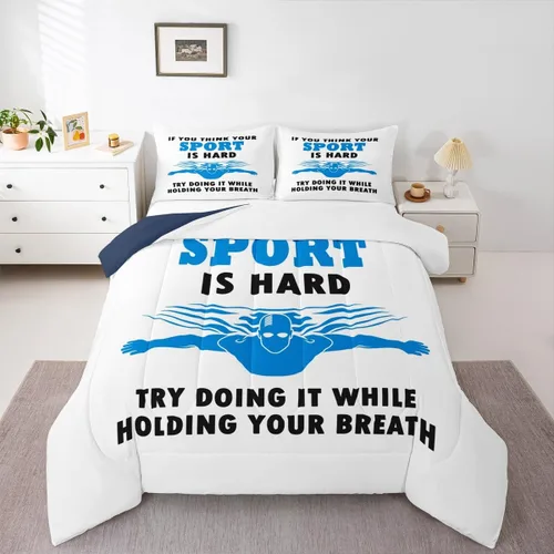 Miniatura 12 de Boy Basketball Comforter Set Twin Size,Ball Sport Games Bedding Sets 2Pcs for Girls Boys Teens Room Decor,Basketball Player Silhouette Duvet Insert