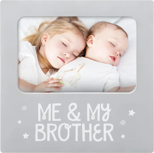 Marco de fotos "Yo y mi hermano" de Tiny Ideas, marco de fotos navideño, recuerdo para hermanos, ideal como regalo para el hermano mayor, regalo