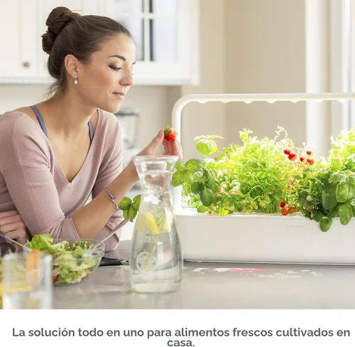 Miniatura 4 de Click & Grow - Kit de jardín de hierbas para interiores con luz de crecimiento, más fácil que el sistema de cultivo hidropónico, jardín inteligente