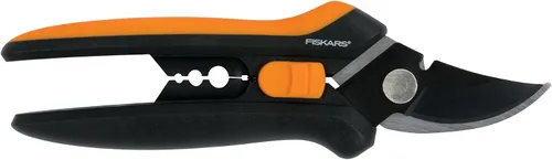 Miniatura 12 de Fiskars 399241-1002 Tijeras de podar con micro puntas, cuchillas antiadherentes, 2 unidades, naranja
