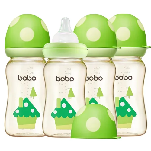 Miniatura 19 de YOHKOH PPSU - Biberón de cuello ancho, biberón anticólicos para recién nacido con pezón de respuesta natural, cuerpo aerodinámico, fácil de limpiar