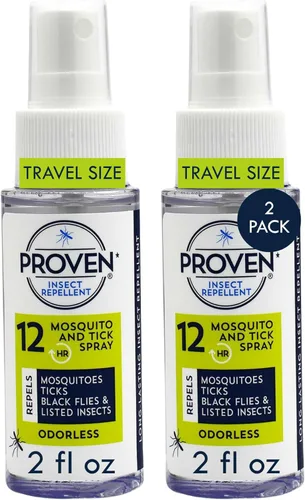 Proven - Aerosol repelente de insectos, mantiene alejados mosquitos, garrapatas y moscas, repelente alternativo sin DEET, hasta 14 horas de