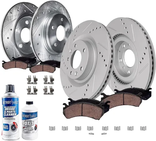 Miniatura 15 de Detroit Axle - Kit de freno delantero para Nissan Altima Sentra 07-10, repuesto de pastillas de freno de cerámica de freno de disco 2007 2008 2009