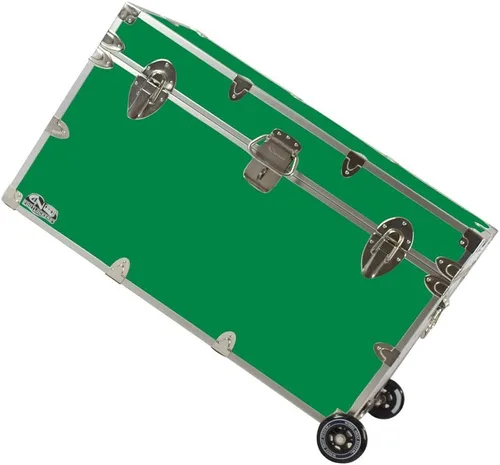 Miniatura 15 de C&N Footlockers - Baúl de almacenamiento de graduados XL con ruedas - Fabricado en los Estados Unidos - Reposapiés de acero para dormitorio