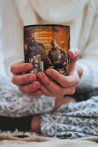 Miniatura 6 de Morphing Mugs Star Wars - The Book of Boba Fett - Un nuevo comienzo - Una taza sensible al calor de 16 onzas - Imagen completa revelada cuando se