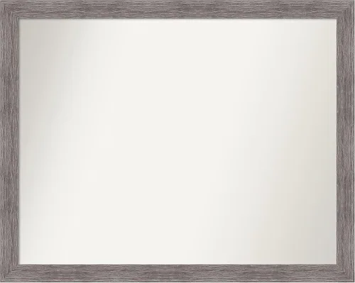 Miniatura 211 de Amanti Art Espejo de baño gris para sobre el fregadero, 31 x 48 pulgadas, espejo de tocador rectangular estrecho de color gris, marco de madera
