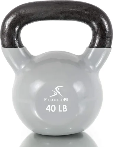 Miniatura 7 de ProsourceFit Vinyl Coated Cast Iron Kettlebells for Full Body Fitness Workouts