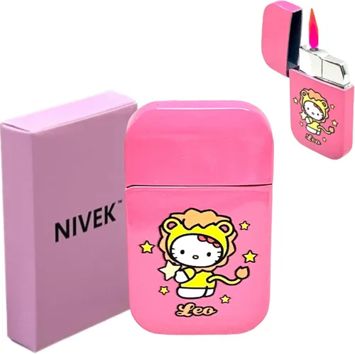 Miniatura 9 de NIVEK Encendedor de gatito Y2k 12 Consetelaciones Horóscopo Astrología Zodiaco Signos de nacimiento Pretty Pink Flame Kawaii Coleccionable Japonés