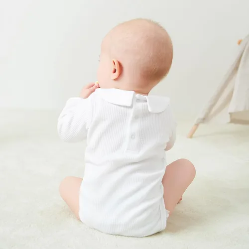 Miniatura 80 de pureborn Mameluco de algodón súper suave para bebés niños y niñas de 0 a 24 meses